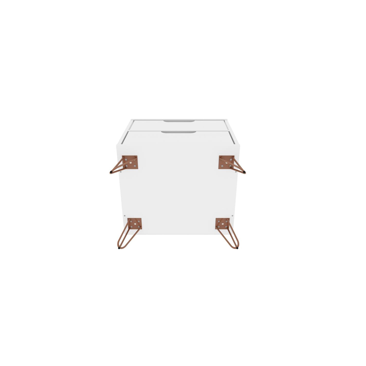 Rockefeller Wood Nightstand in White