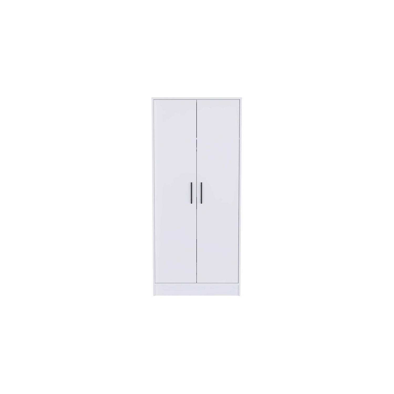 Atlin Designs – Armoire en bois à 2 portes, 1 armoire et 1 tiroir dissimulé, blanc