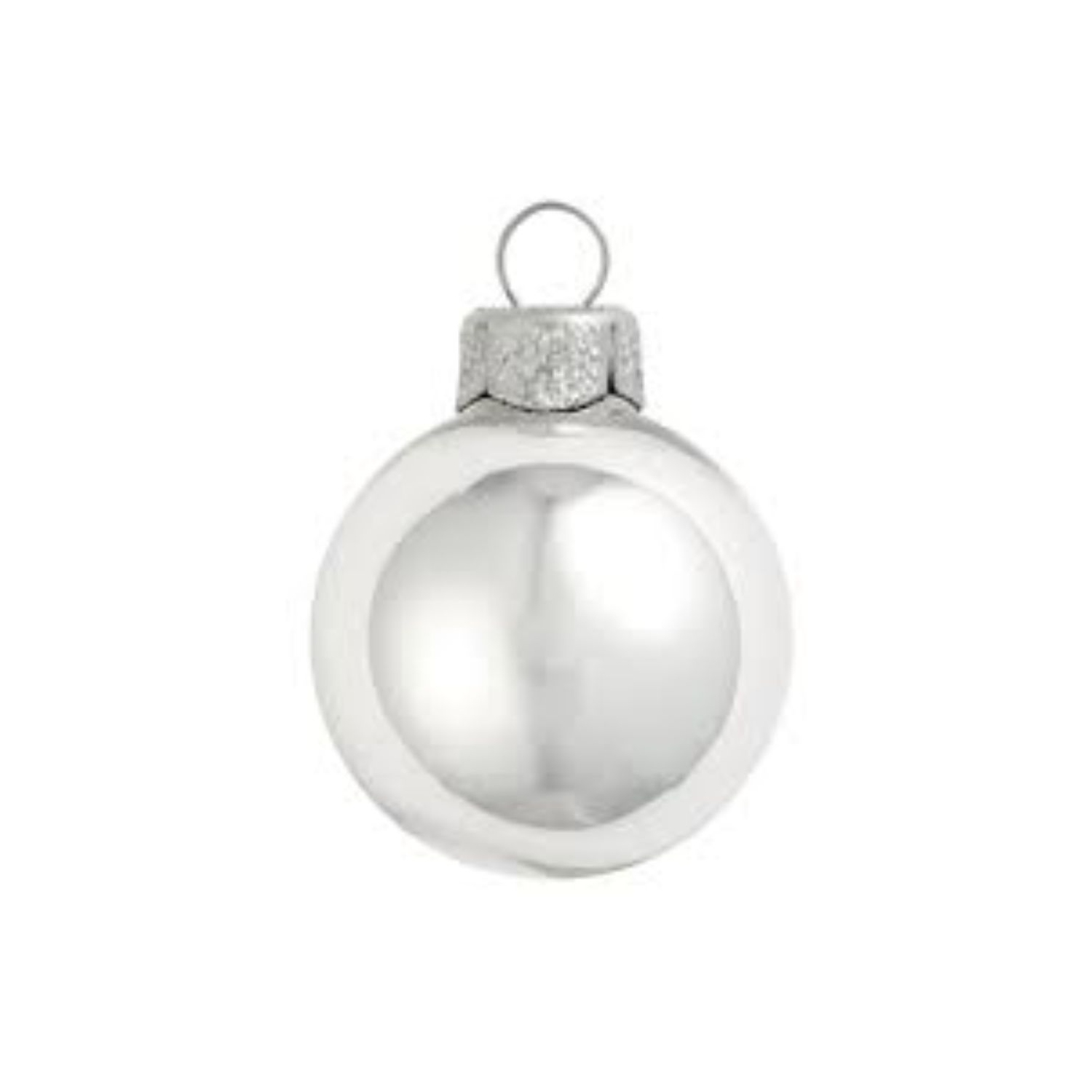 Boules de Noël en verre argenté brillant et mat, 72 unités, 4 po