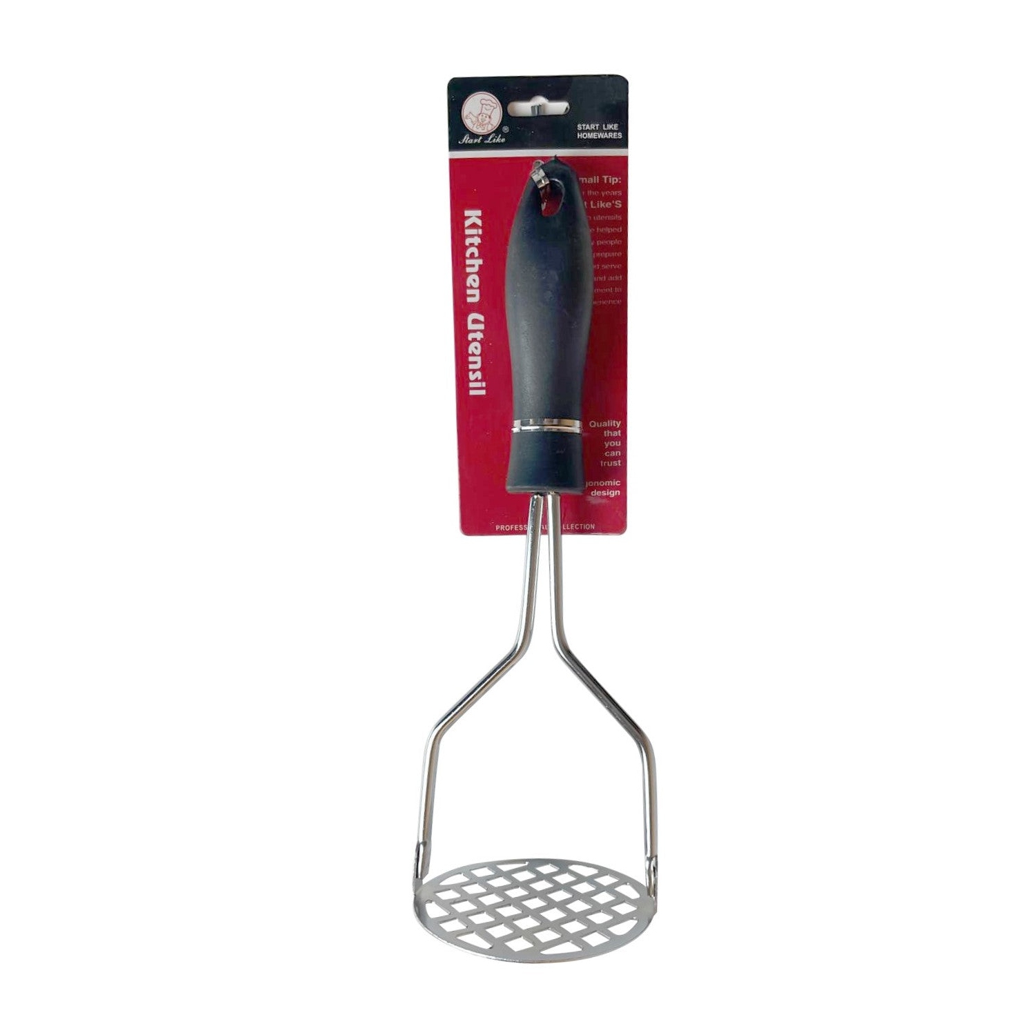 NAAV Stainless Steel Potato Masher Garlic Masher Crush Kitchen Tool.