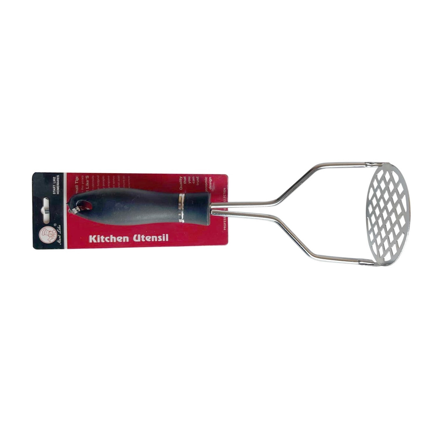 NAAV Stainless Steel Potato Masher Garlic Masher Crush Kitchen Tool.