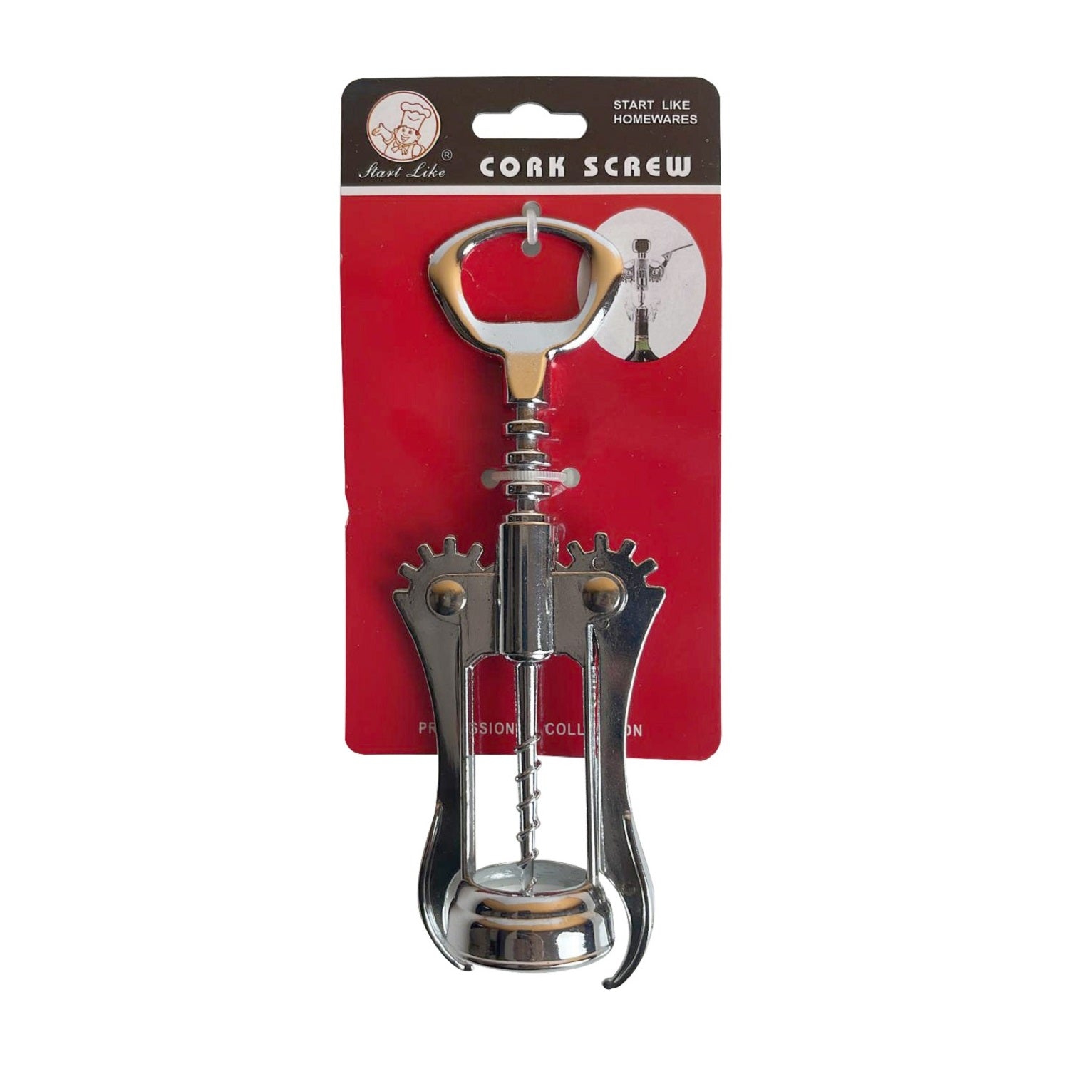NAAV Stainless Steel Corkscrew Wine Opener Heavy Duty Bottle Opener.