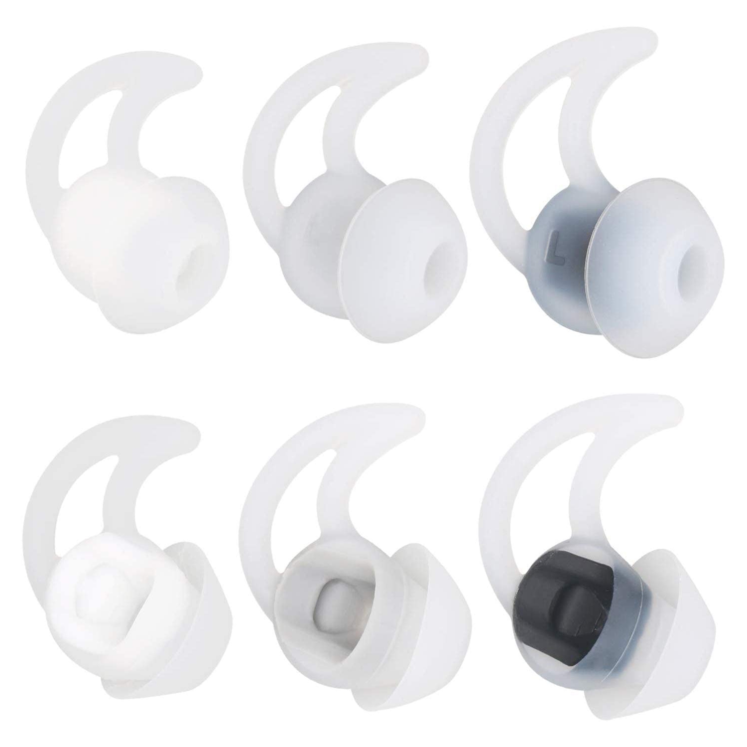 Ear Tips for Bose SoundSport Free Headphone, S/M/L 3 Pair Replacement Soft Silicone Earbud Tips, Fit for Bose