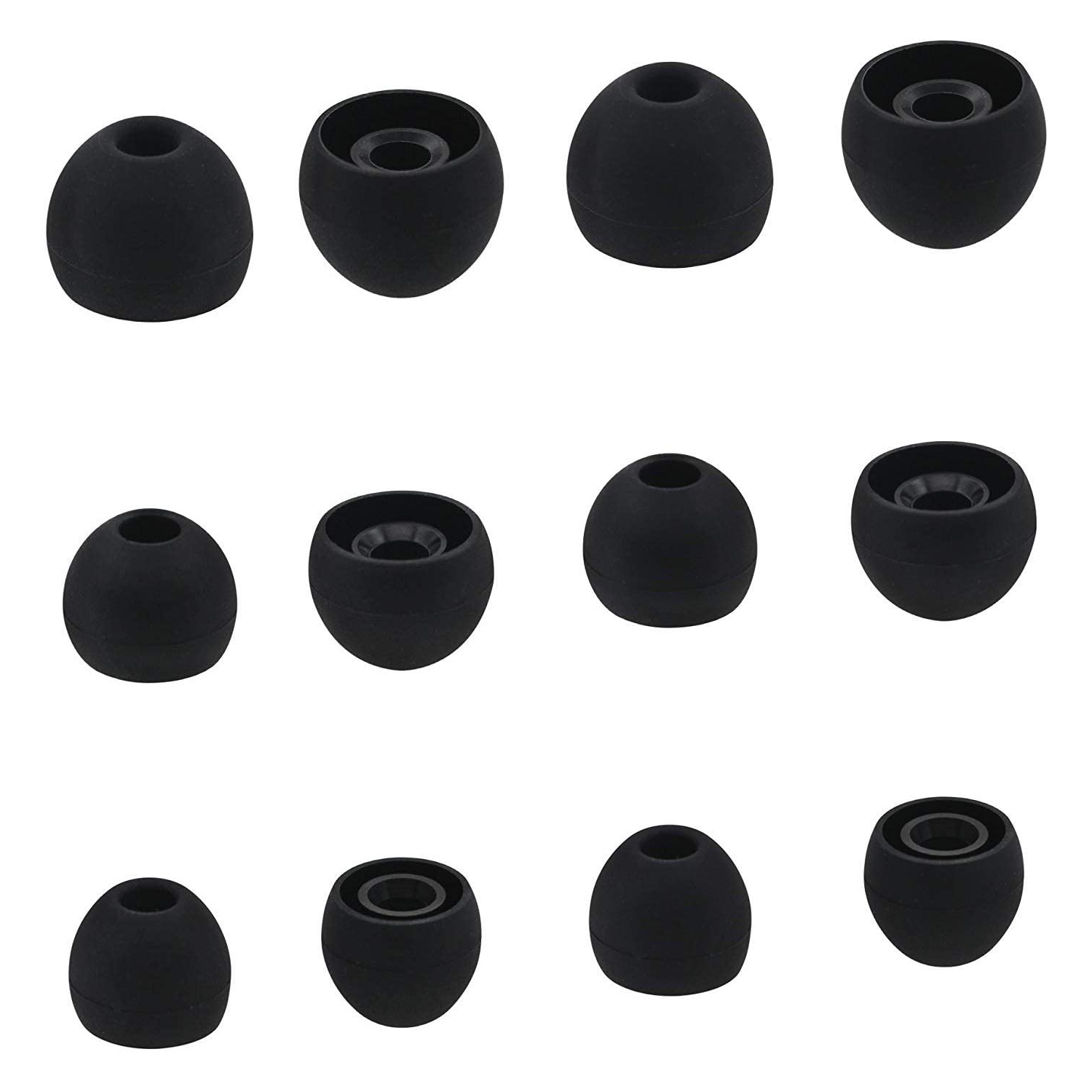 Eartips for Sony in-Ear Headphone, 6 Pairs Silicone Replacement Ear Tips Earbud Tips, Fit for Sony MDR