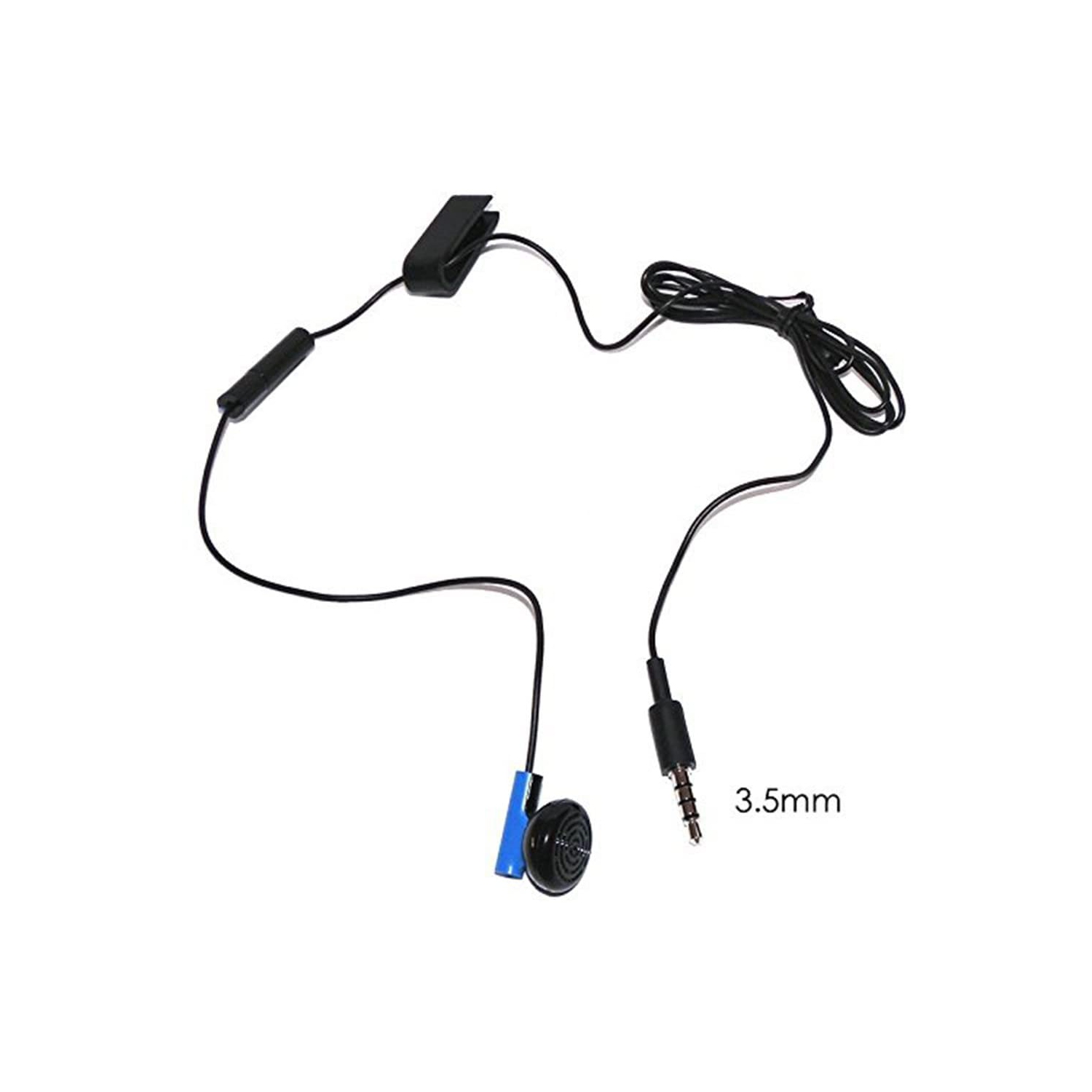 3.5mm Headset Earbud Earphone Earpiece with Microphone for PS4 Controller Headphones Replacement