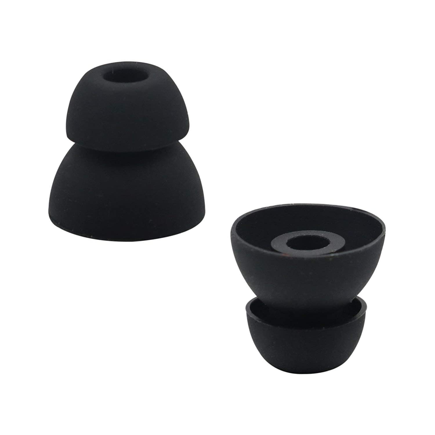 Replacement Ear Tips for Powerbeats Pro Headphone, 8 Pairs S M L D 4 Sizes Soft Silicone Earbud Tips, Fit