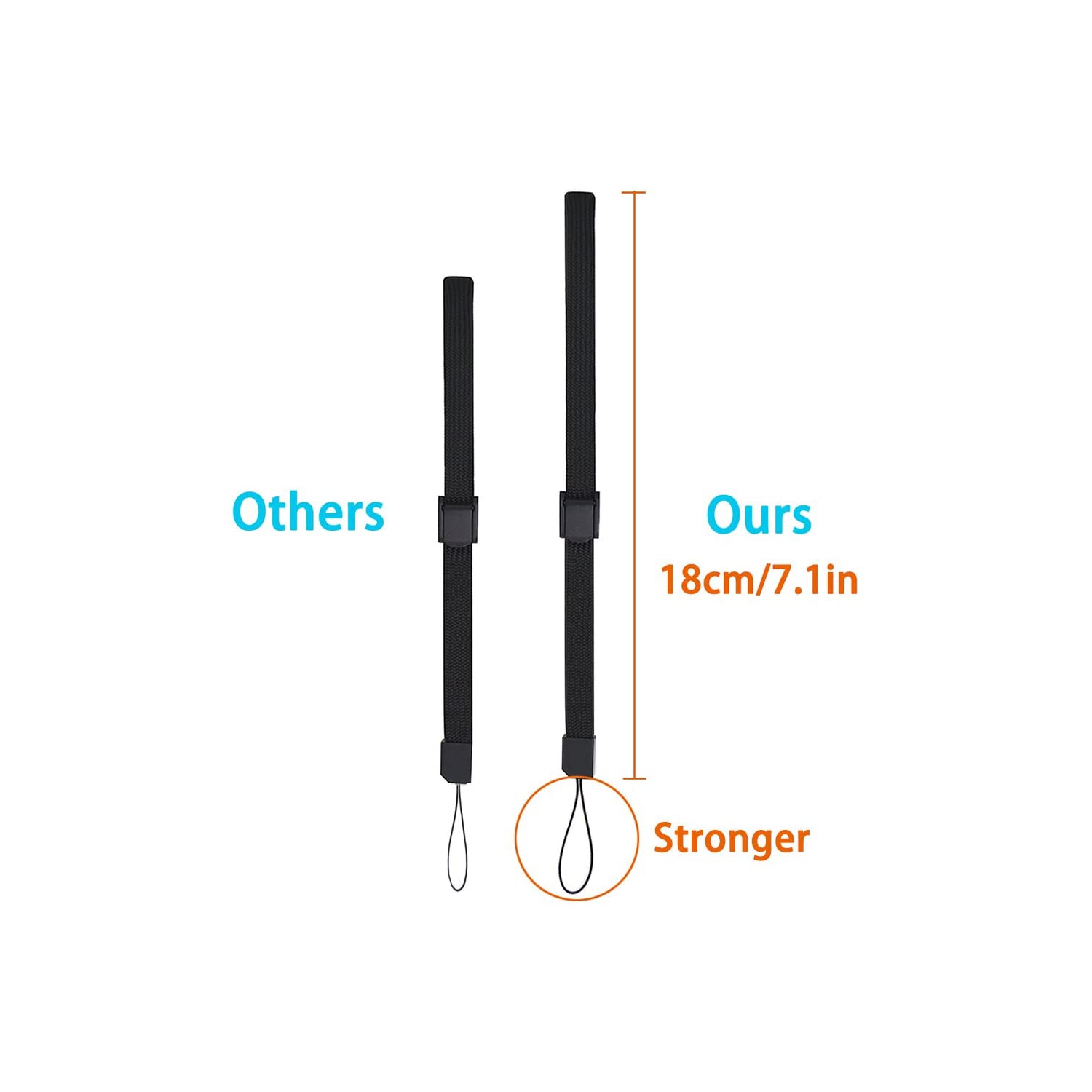 Dragonne, dragonne universelle, 2 bracelets avec dragonne et curseur ajustable pour télécommande Wii de Nintendo