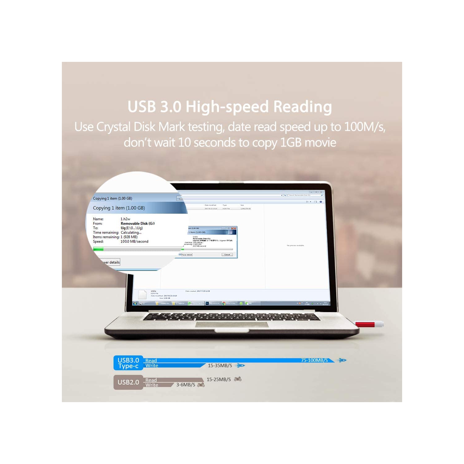 Type-C USB Flash Drive for Android Phone with OTG Function,Samsung Galaxy S10 to S3, Google Pixel XL Phone