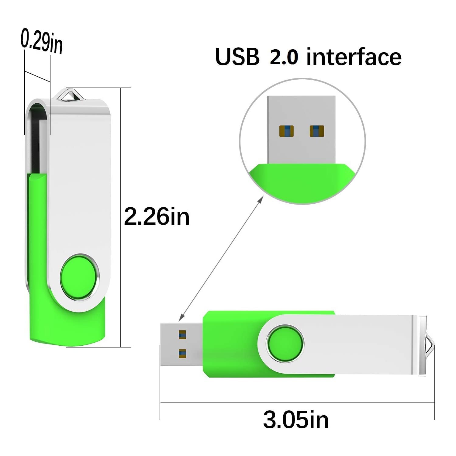 Clé USB Flash 10 de 64 Go clé USB 2.0 Pack clé USB clé USB clé USB en vrac clé USB clé USB clé USB clé de secours