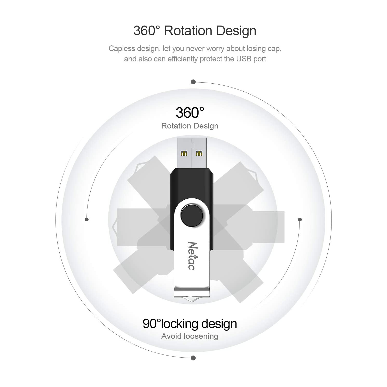 USB3.0 Flash Drive 256GB, Memory Stick with Swivel Design, Pendrive with Roasted Design, 256GB USB Stick with ABS