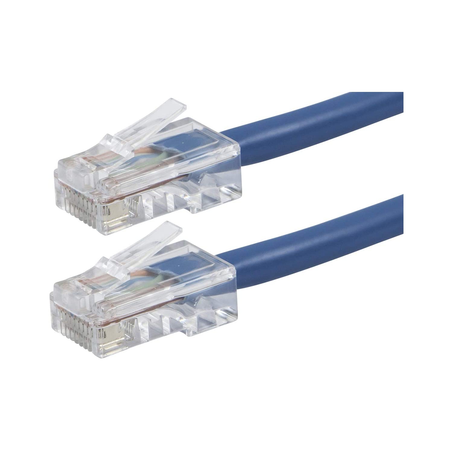 Cat6 Ethernet Patch Cable - 10 Feet - Blue, RJ45, Stranded, 550Mhz, UTP, Pure Bare CopCooper Wire, 24AWG