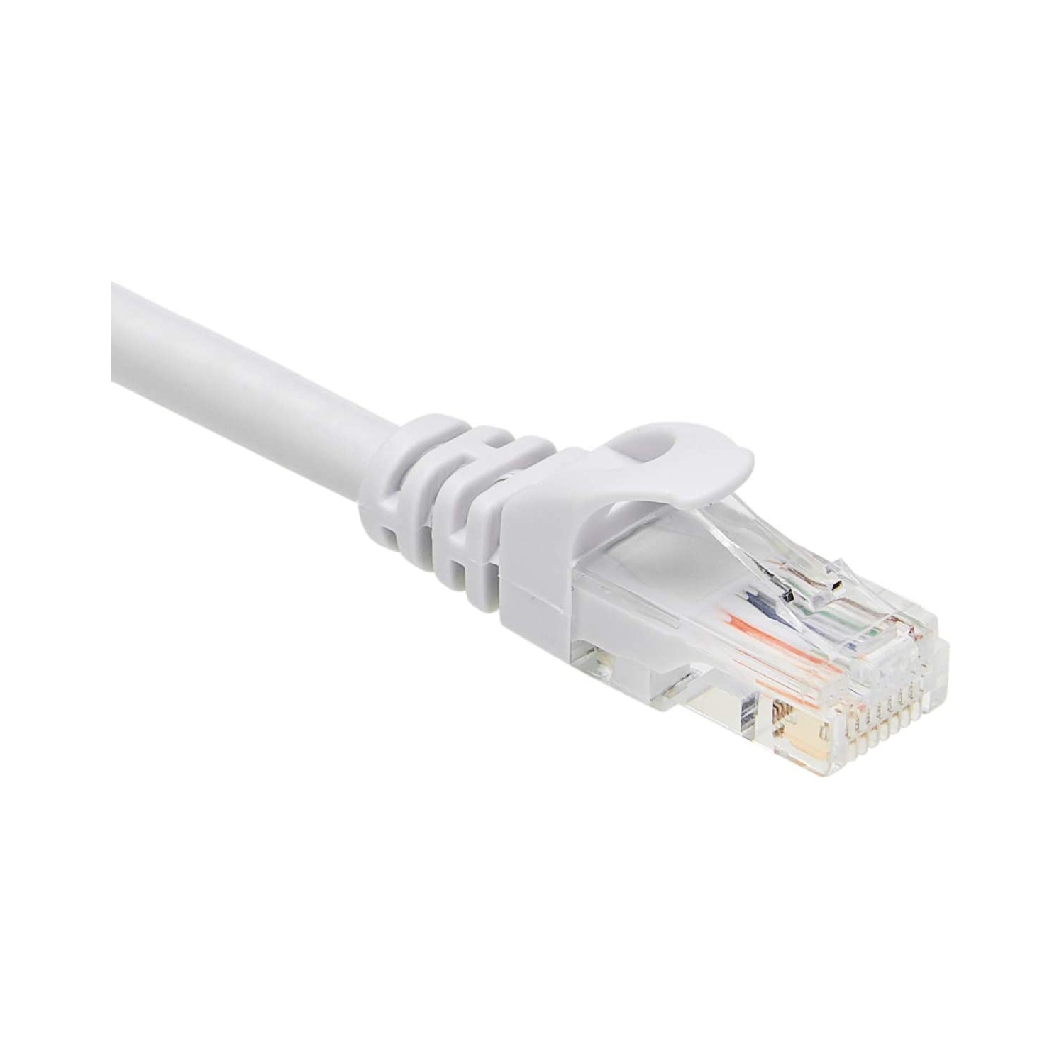 RJ45 Cat-6 Ethernet Patch Internet Cable - Pack of 5-3-Foot, White