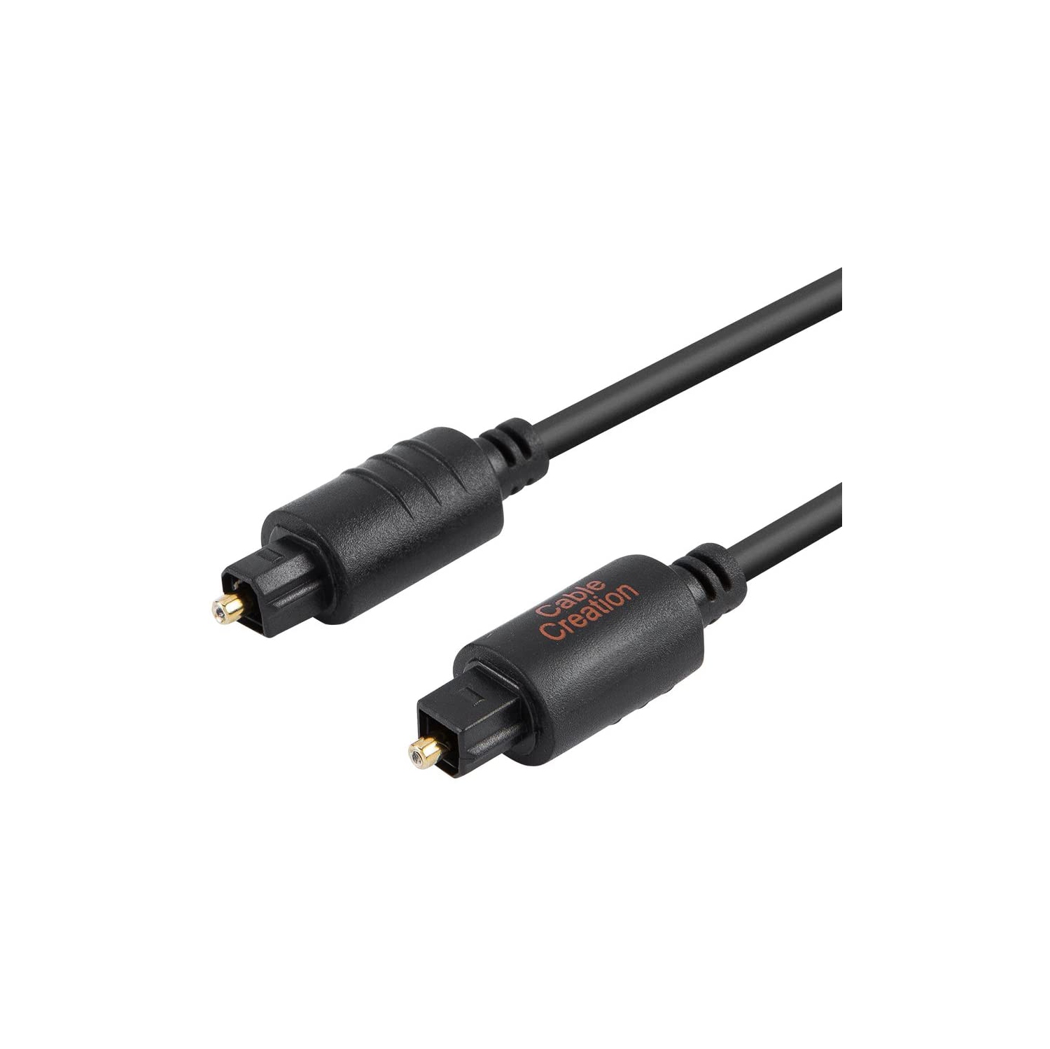 Câble Toslink en fibre numérique de 6 pi plaqué or pour cinéma maison, barre de son, téléviseur, PS4, Xbox, VD/CD