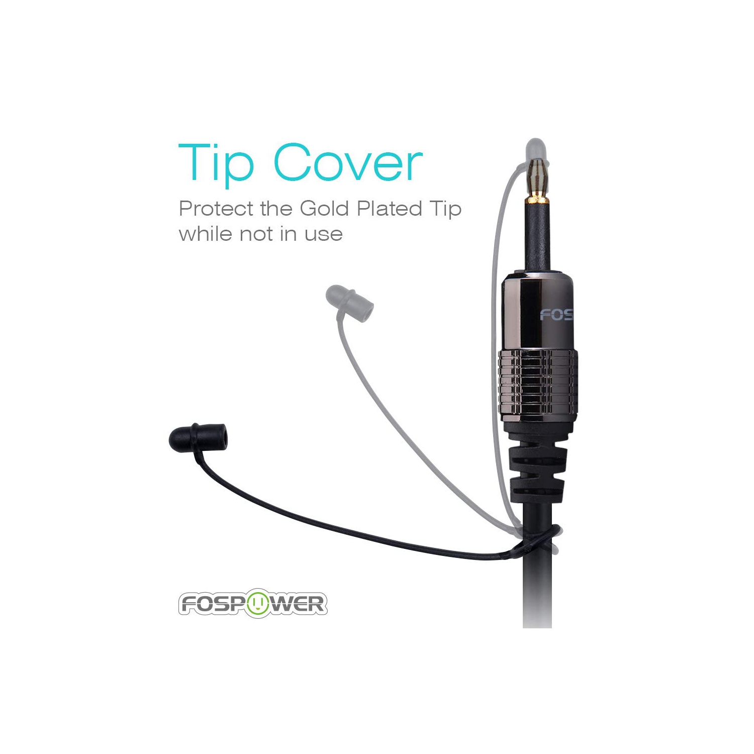 (0.9M / 3FT) 24K Gold Plated Toslink to Mini Toslink Digital S/PDIF Audio Cable with Metal Connectors