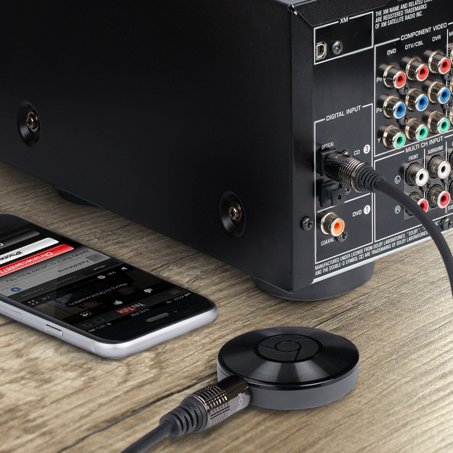 (0.9M / 3FT) 24K Gold Plated Toslink to Mini Toslink Digital S/PDIF Audio Cable with Metal Connectors