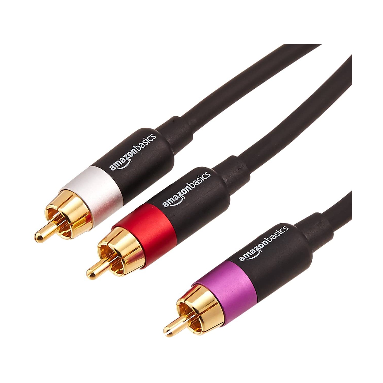 1-Male to 2-Male RCA Audio Stereo Subwoofer Cable - 4 Feet