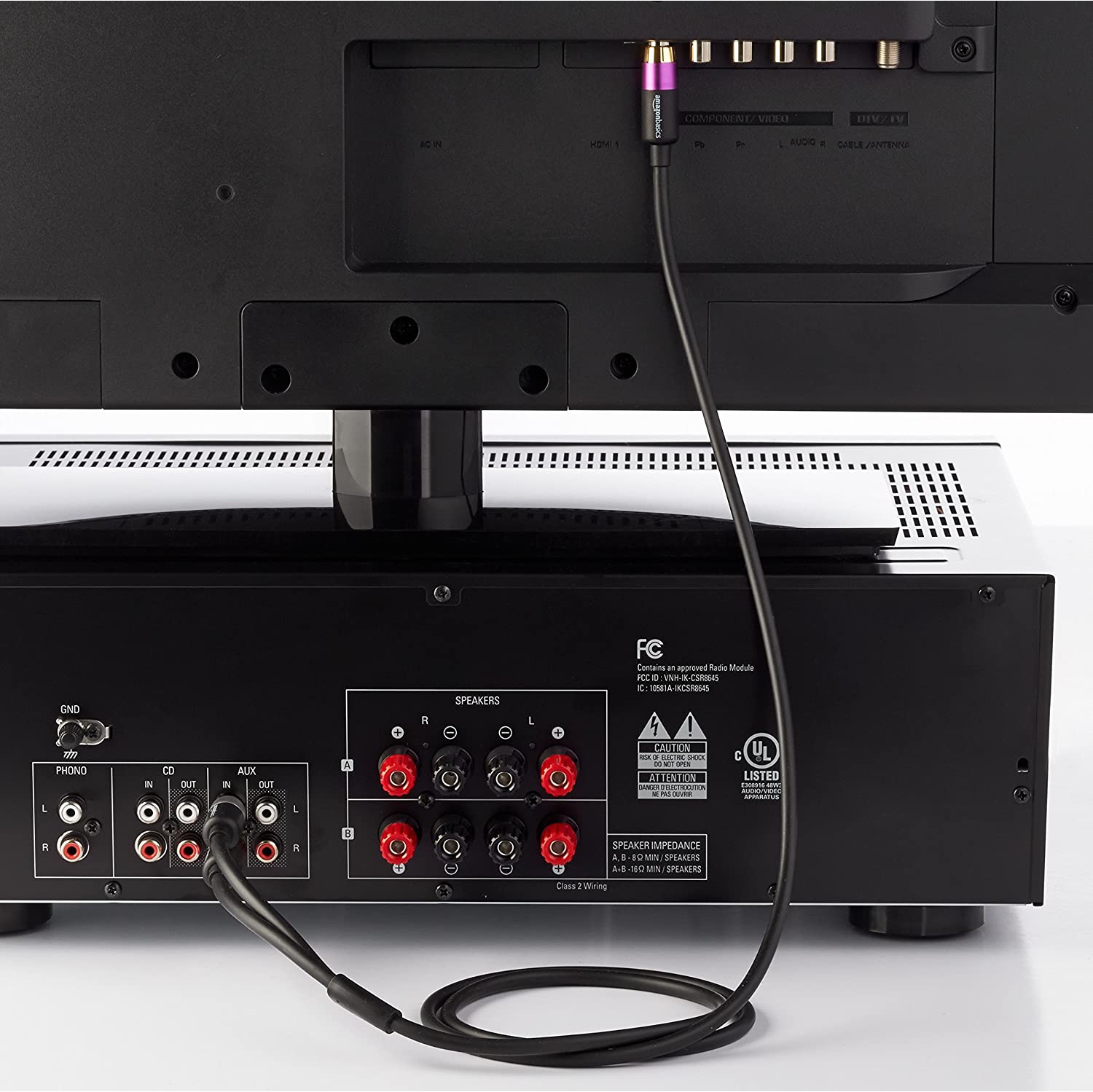 1-Male to 2-Male RCA Audio Stereo Subwoofer Cable - 4 Feet