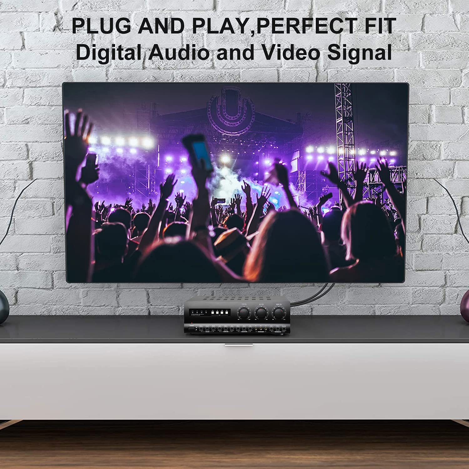 RCA Cable, Gold-Plated 2RCA Male to 2RCA Male CopCooper Shell Stereo Audio Cable, RCA Audio Cables (6 Feet / 1.8