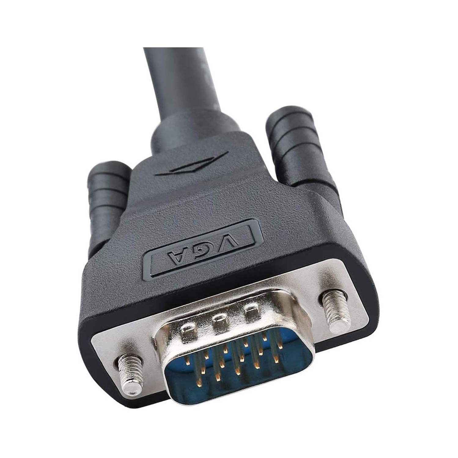 Câble moniteur d’ordinateur VGA SVGA mâle à mâle 15 broches robuste Câble 1080p haute résolution 15 pi