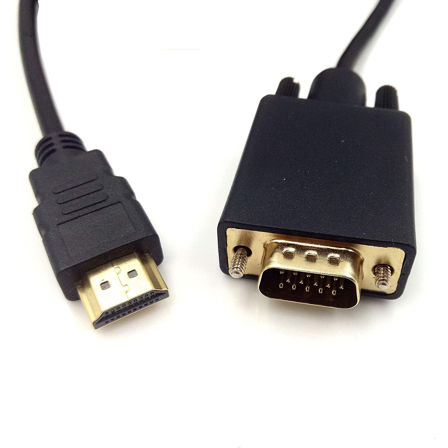 Hdmi To Vga Adapter Cable Vga To Hdmi Adapter D-sub To Hdmi Monitor 15 Pin  Adapter To Hdmi Male To Vga Male Connector Cord Transmitter One Way Transmi