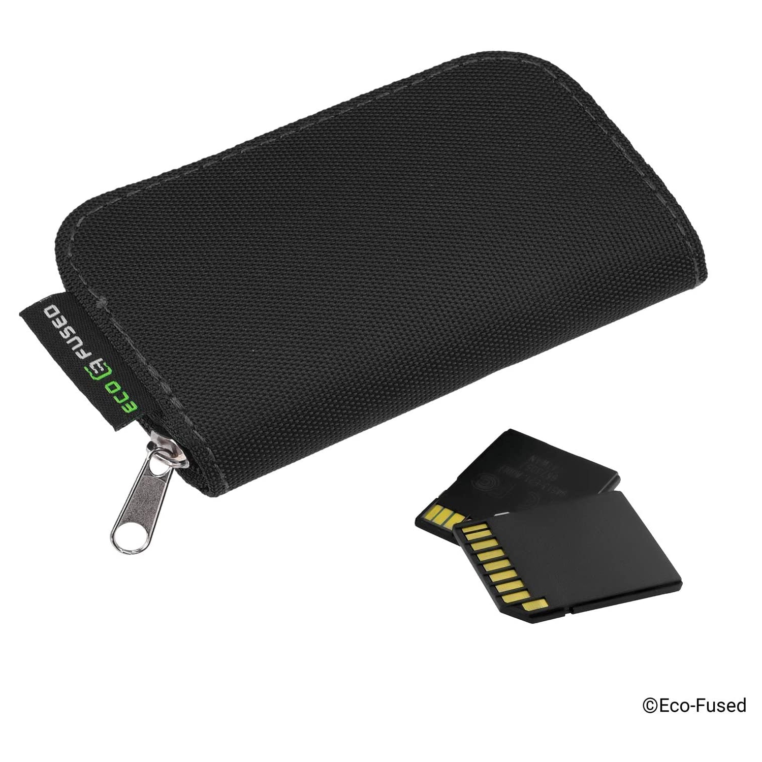 Memory Card Carrying Case - Suitable for SDHC and SD Cards - 8 Pages and 22 Slots - Microfiber
