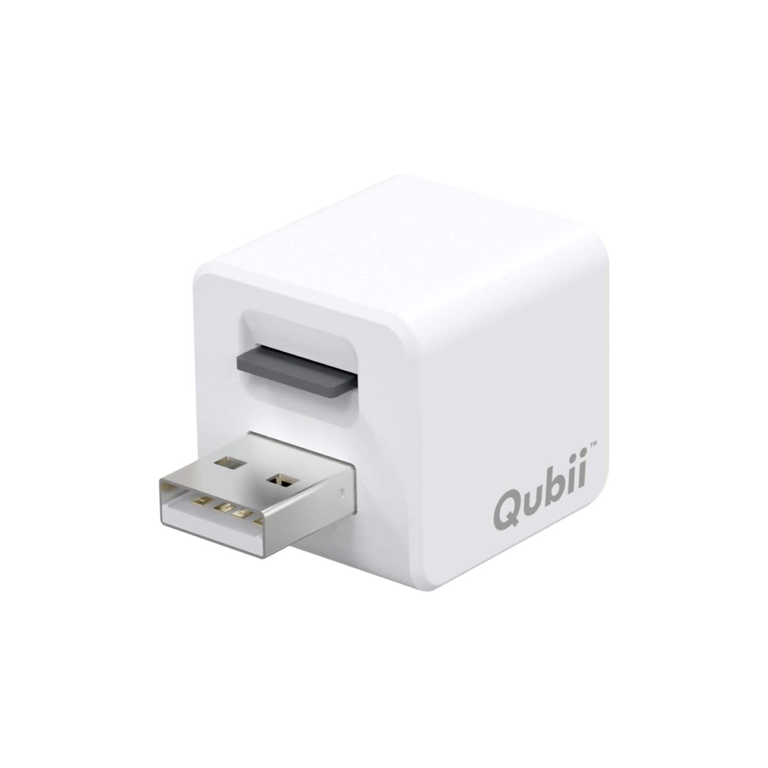 Qubii Photo Storage Device for iPhone & iPad, Auto Backup Photos & Videos, Photo Stick for iPhone [microSD Card Not