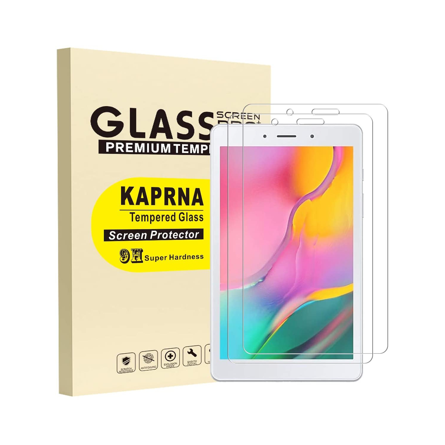 Compatible with Samsung Galaxy Tab A 8.0 SM-T290 Screen Protector [9H Hardness], Tempered Glass Film