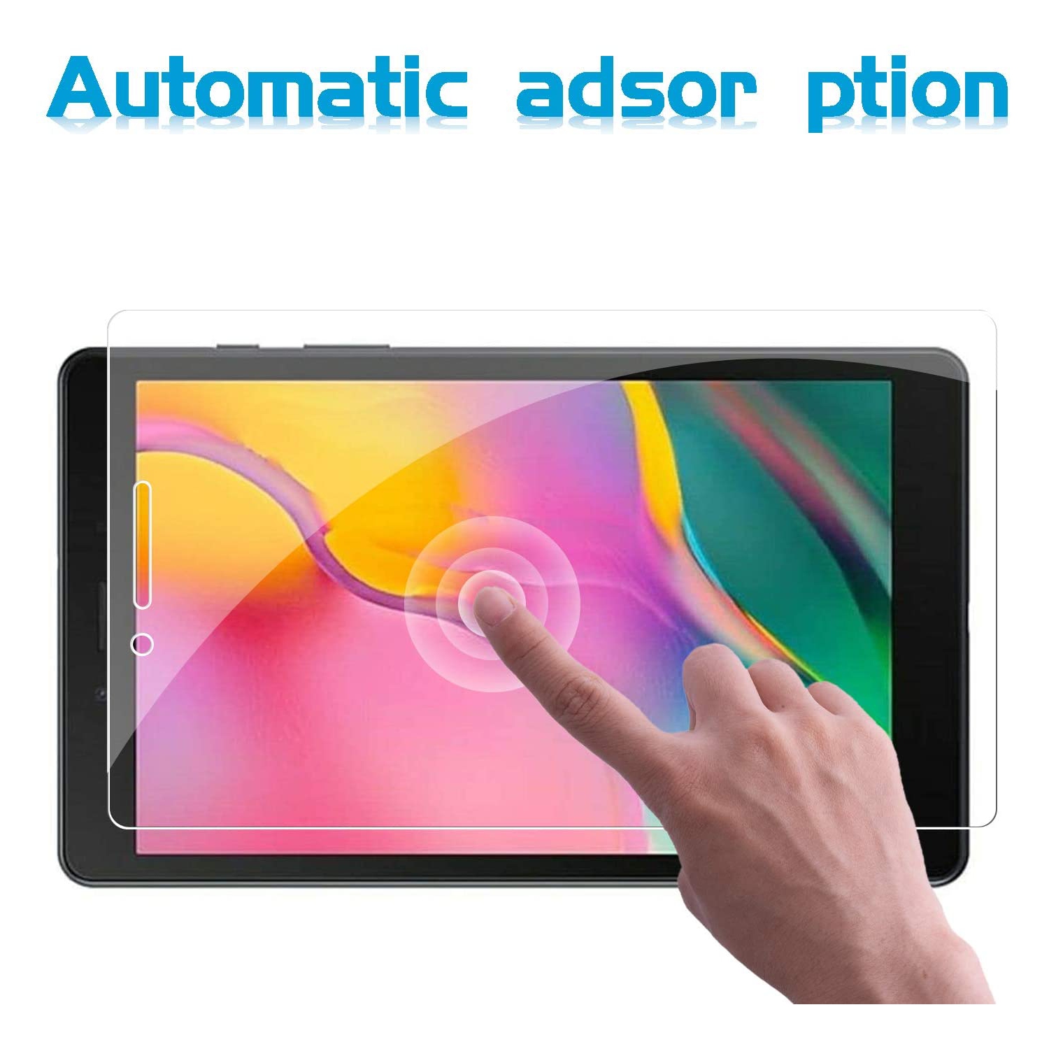 Compatible with Samsung Galaxy Tab A 8.0 SM-T290 Screen Protector [9H Hardness], Tempered Glass Film