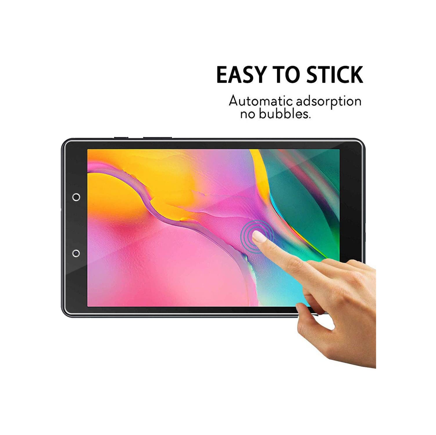 [Paquet de 2] Protecteur d’écran pour Galaxy Tab A de 8.0 2019 po de Samsung verre trempé ultra-transparent de qualité supérieure