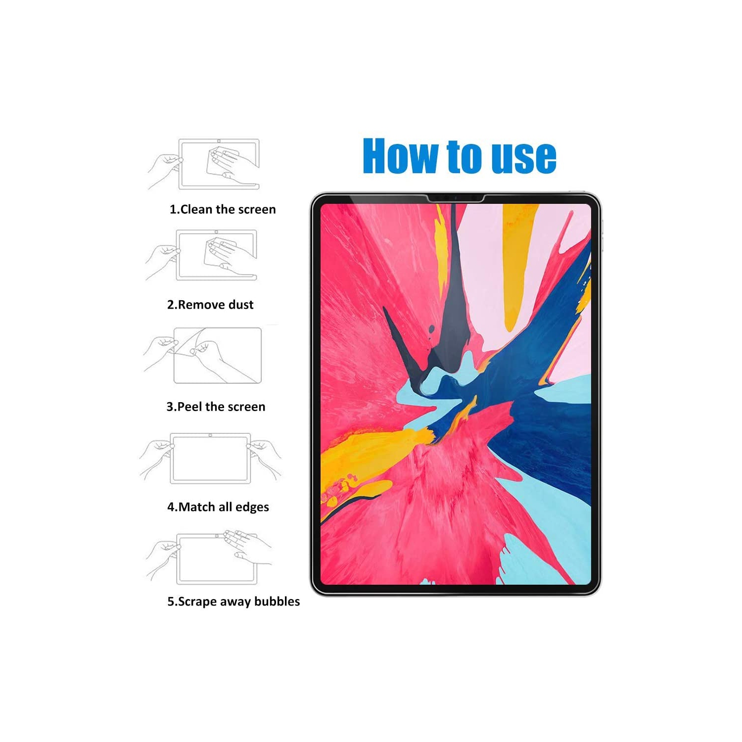 iPad Air 4 / Pro 11 (2018/2020/2021) Screen Protector Tempered Glass Film Cover for Apple iPad Air 4th