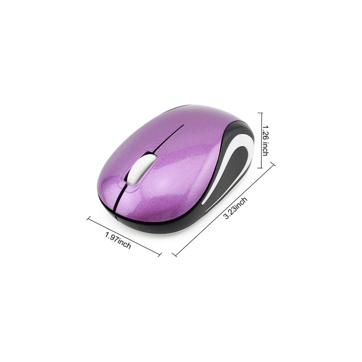 Mini Small Wireless Mouse for Kids Children 3-8 Years Old Child Sized USB Cordless Mice with USB