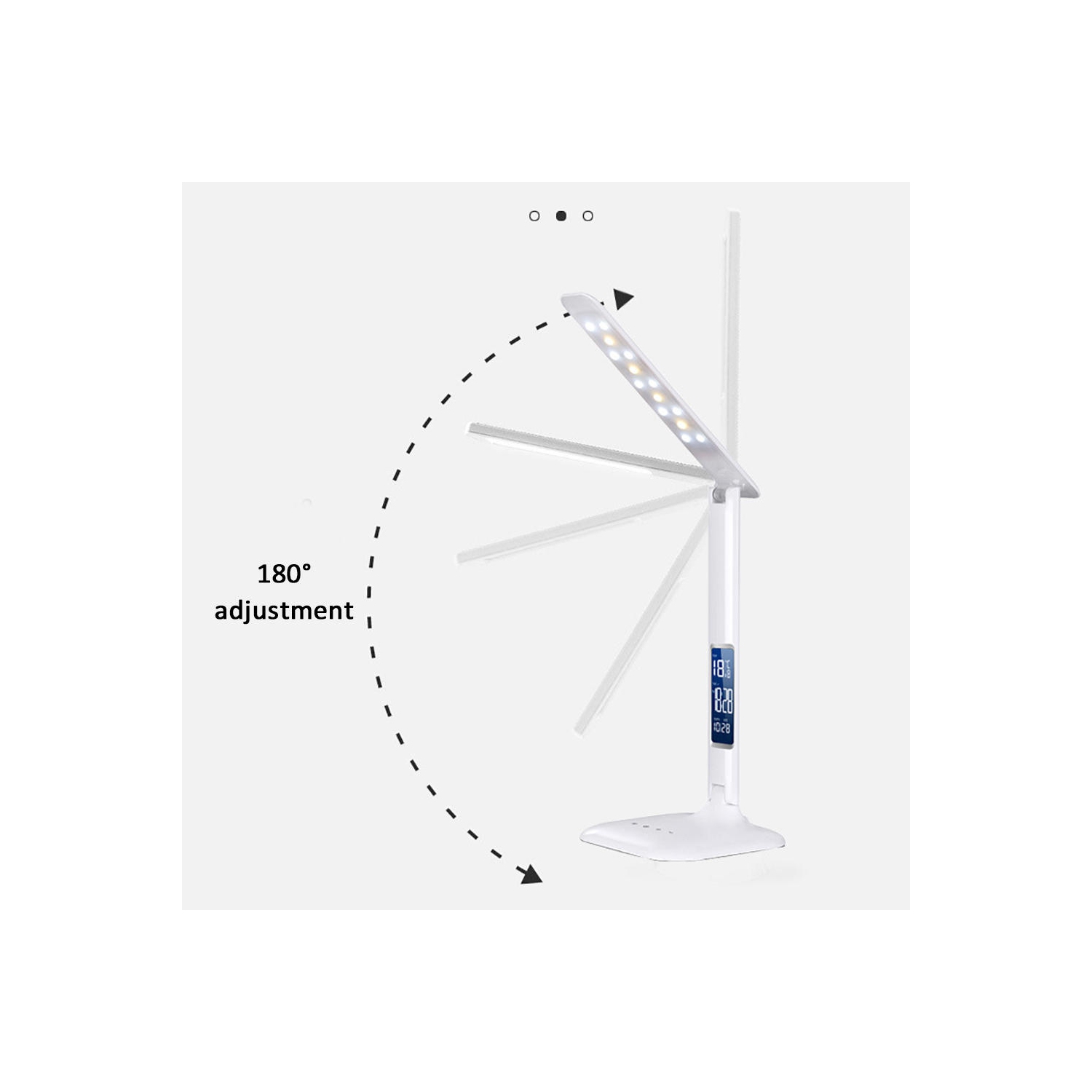 Portable Eye Protection LED Bedside work, study, reading ，Home Living Desk Lamp with Wireless Charger（Without Battery）