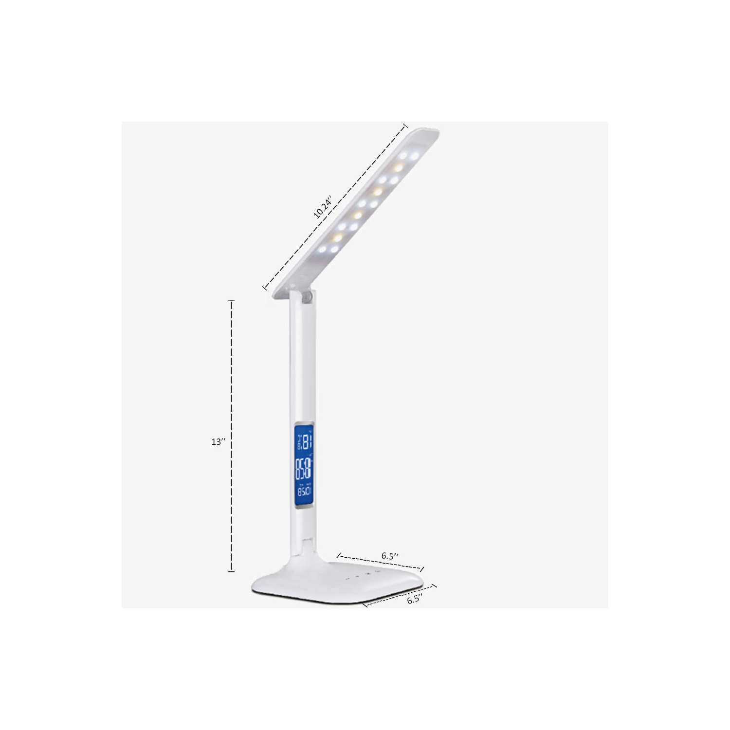 Portable Eye Protection LED Bedside work, study, reading ，Home Living Desk Lamp with Wireless Charger（Without Battery）