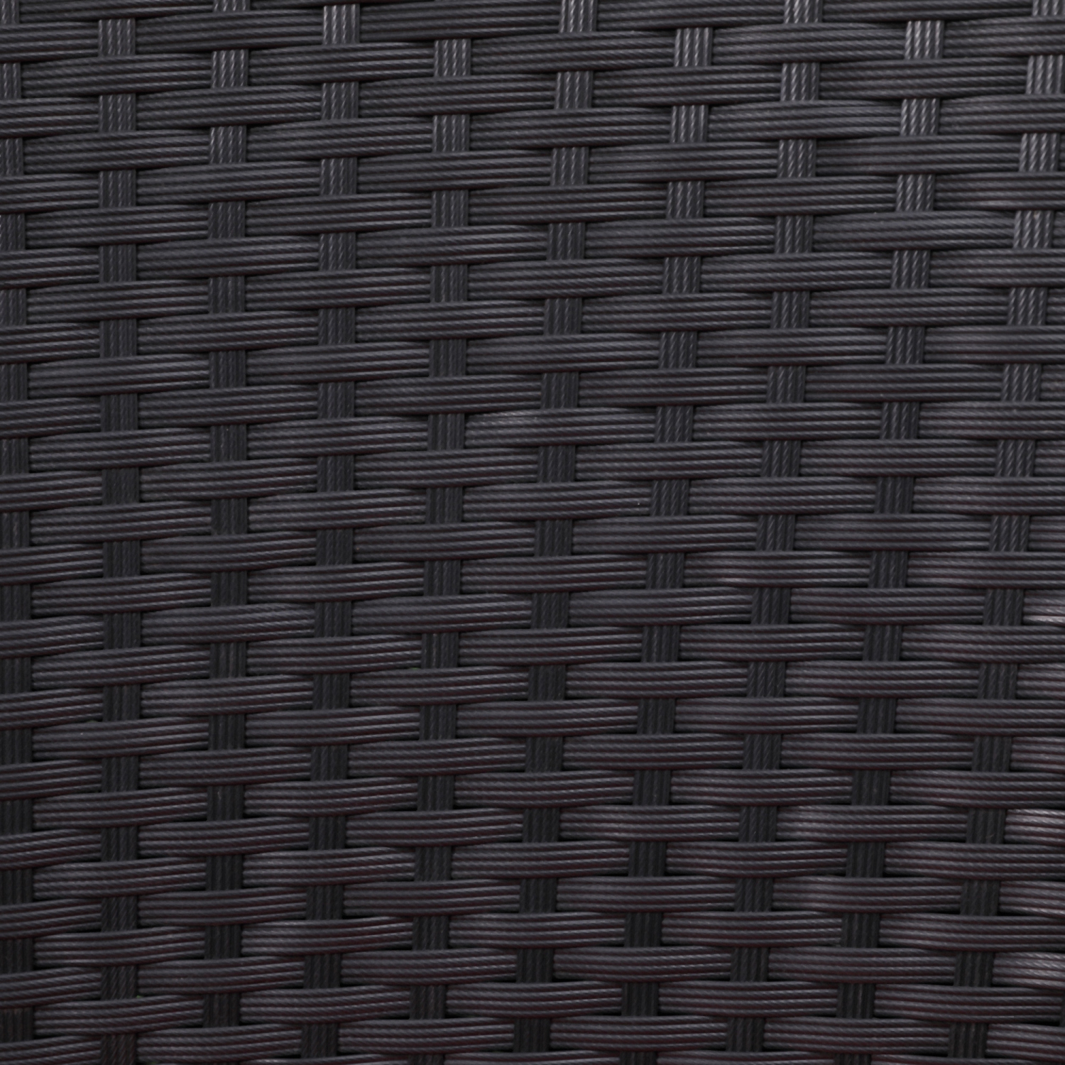 Ensemble de 3 meubles de patio en osier Outsunny, ensemble bistro en rotin avec table basse et coussins en verre, ensemble de détente extérieur pour