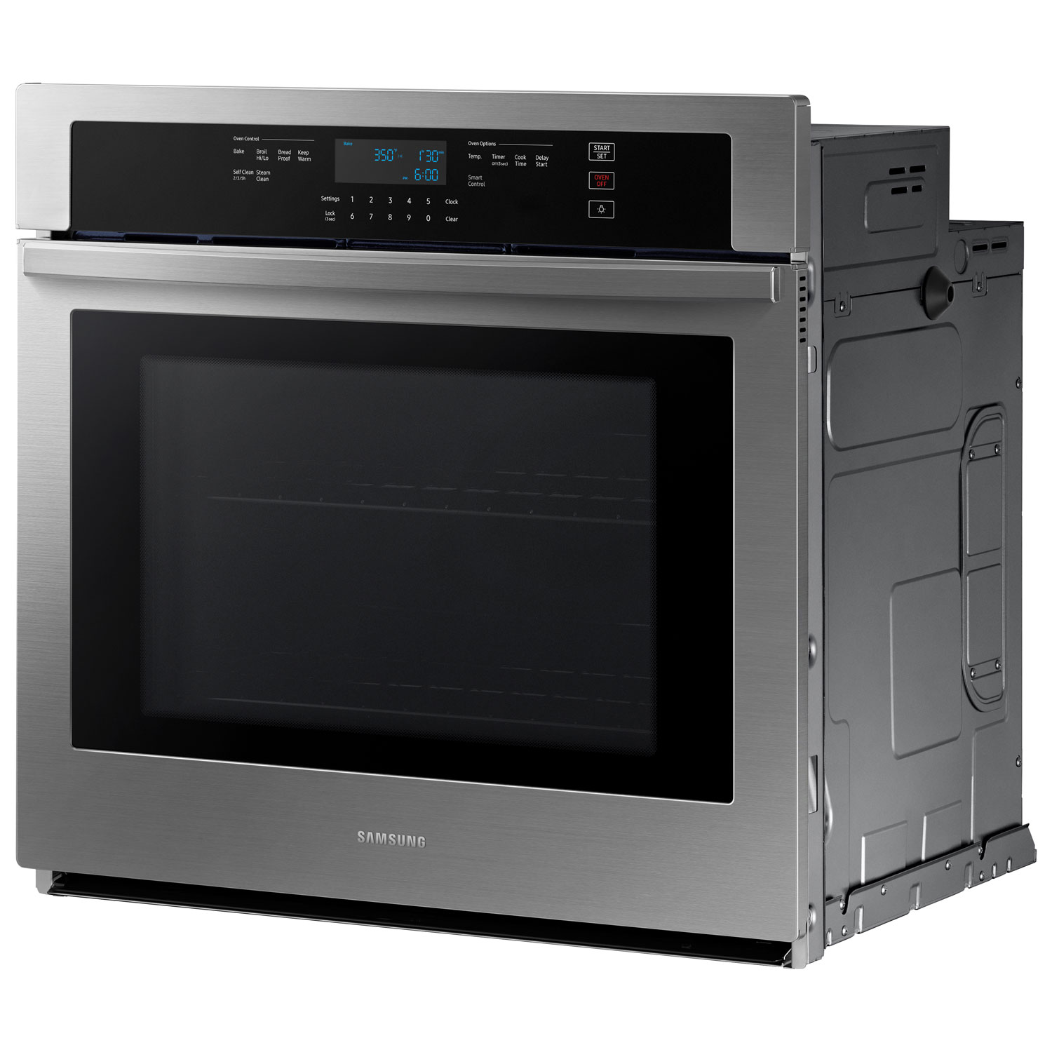 Four mural électrique autonettoyant 5,1 pi³ 30 po de Samsung - Acier inoxydable