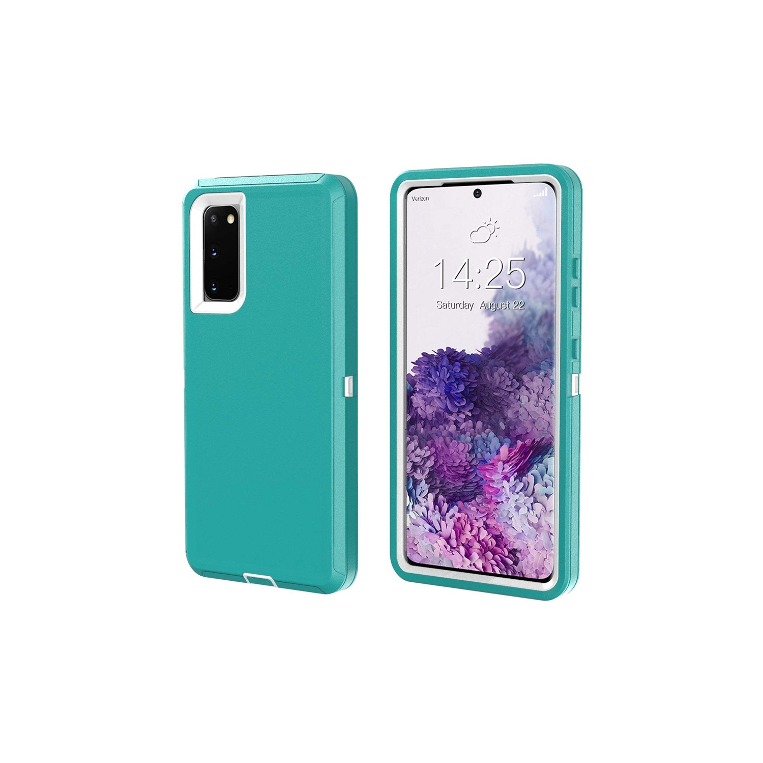 【CSmart】 Anti-Drop Triple 3 Layers Shockproof Heavy Duty Defender Hard Case for Samsung Galaxy A03s (Canadian Version), Mint