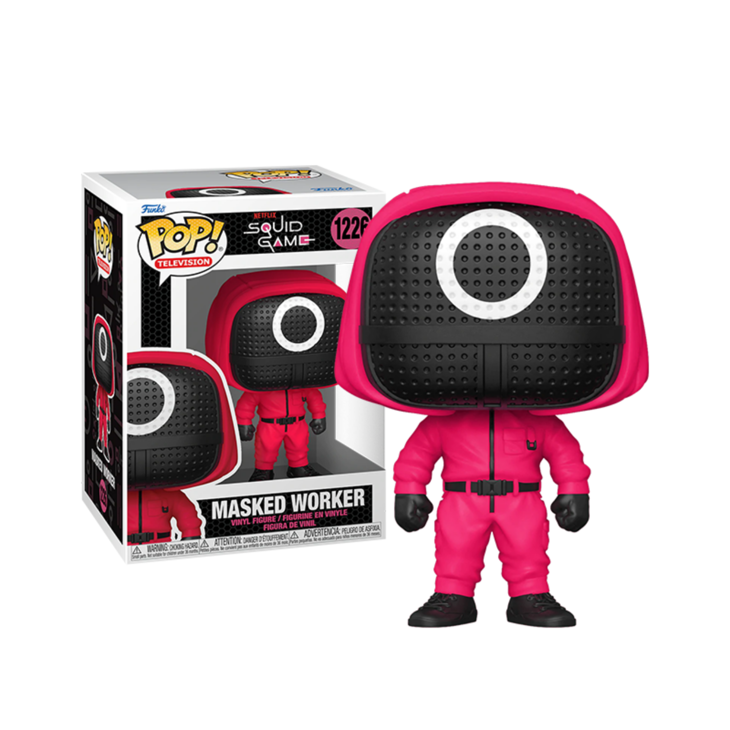 Figurine Pop! De Funko Squid Game, travailleur masqué