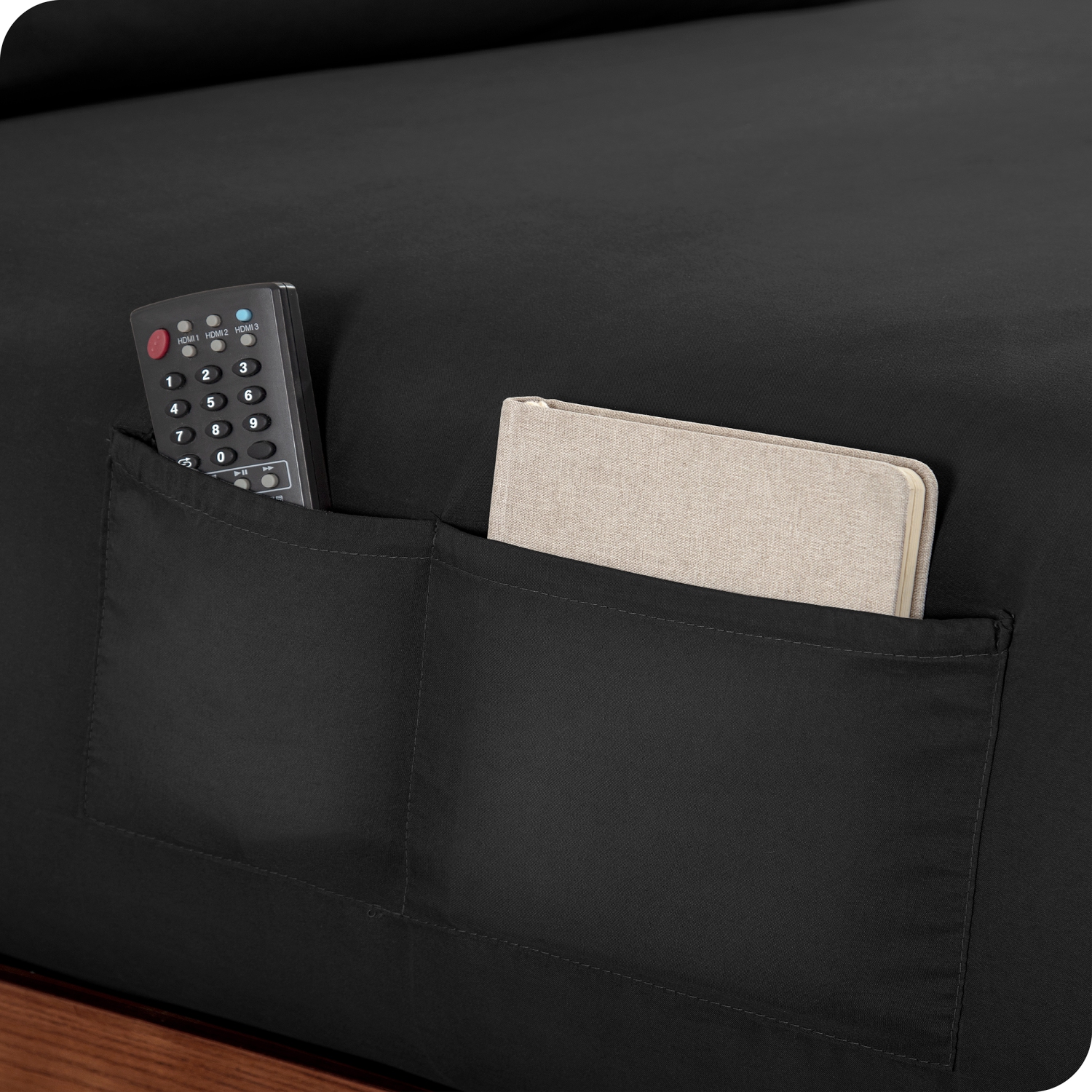 Drap-housse à deux poches de Bare Home - microfibre de qualité 1800 - anti-plis ultra-doux - poche de côté profond