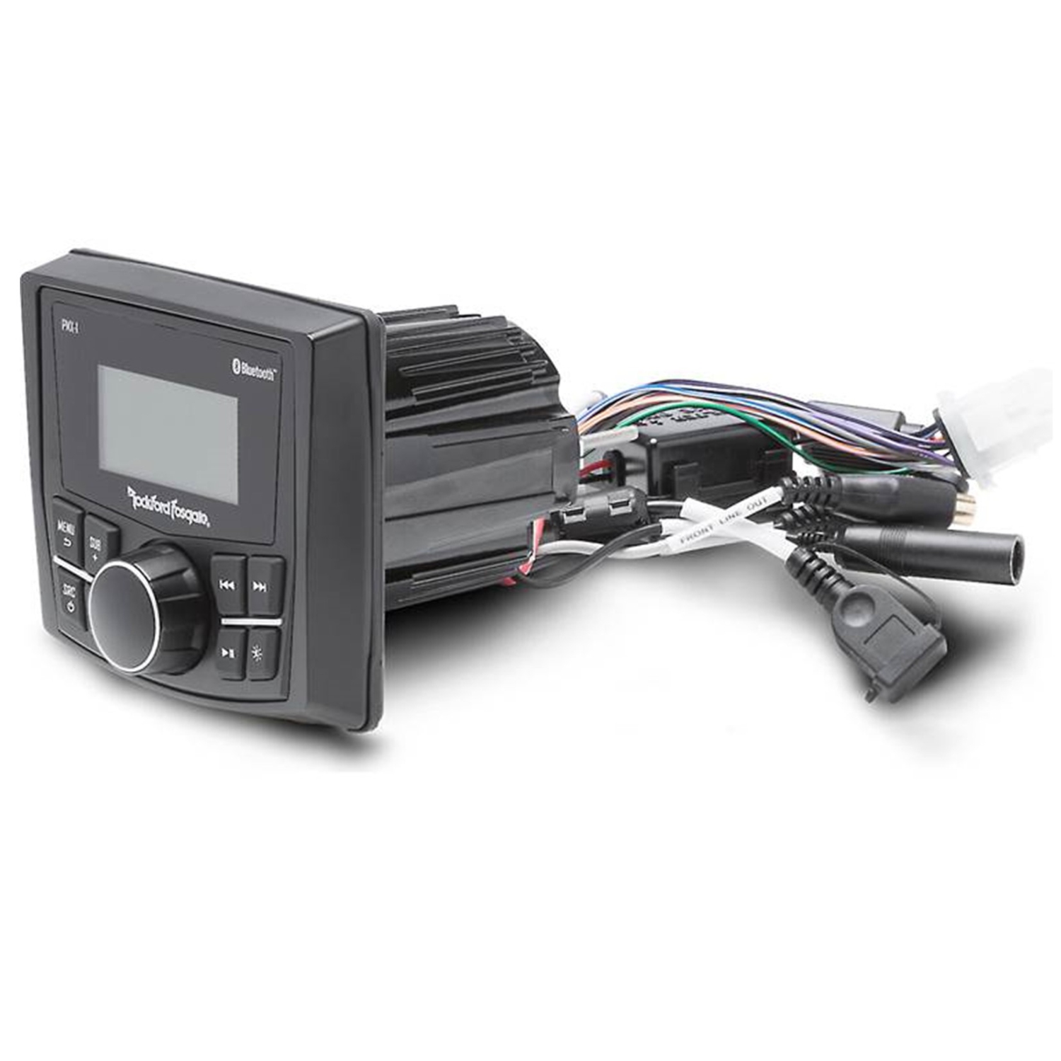 Récepteur multimédia numérique Rockford Fosgate PMX-1 Marine avec Bluetooth et écran LCD 2,3" Wet Bonded Full Dot Matrix