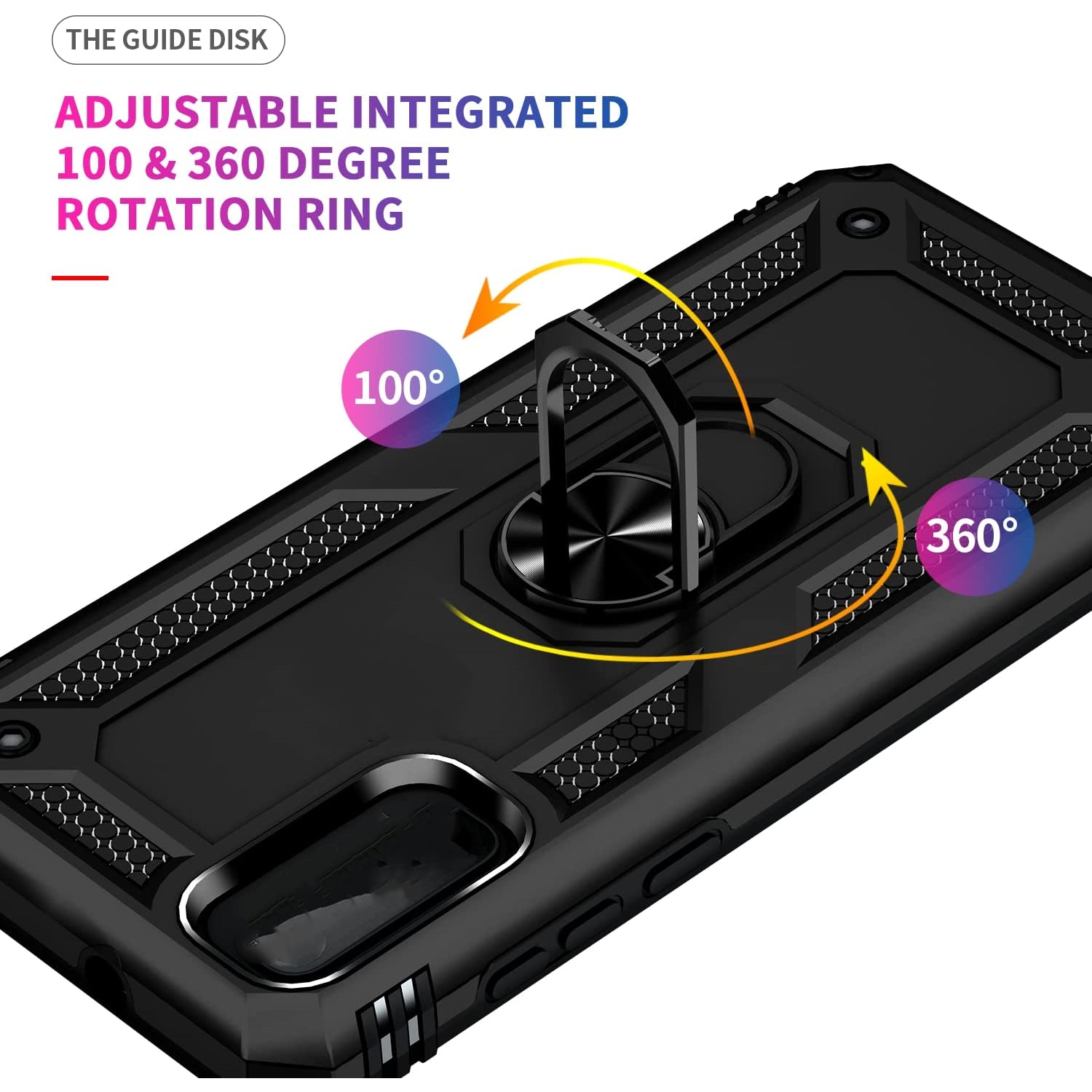 【CSmart】 Anti-Drop Hybrid Magnetic Hard Armor Kickstand Case with Ring Holder for Motorola Moto G Stylus 2022, Rose Gold