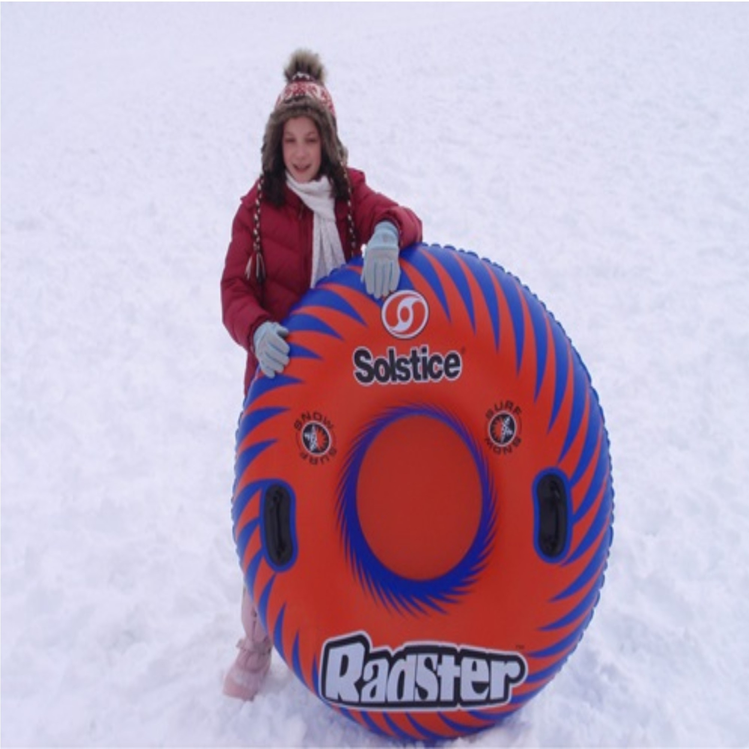 48-Inch Inflatable Red and Blue Radster Swimming Pool or Snow Tube