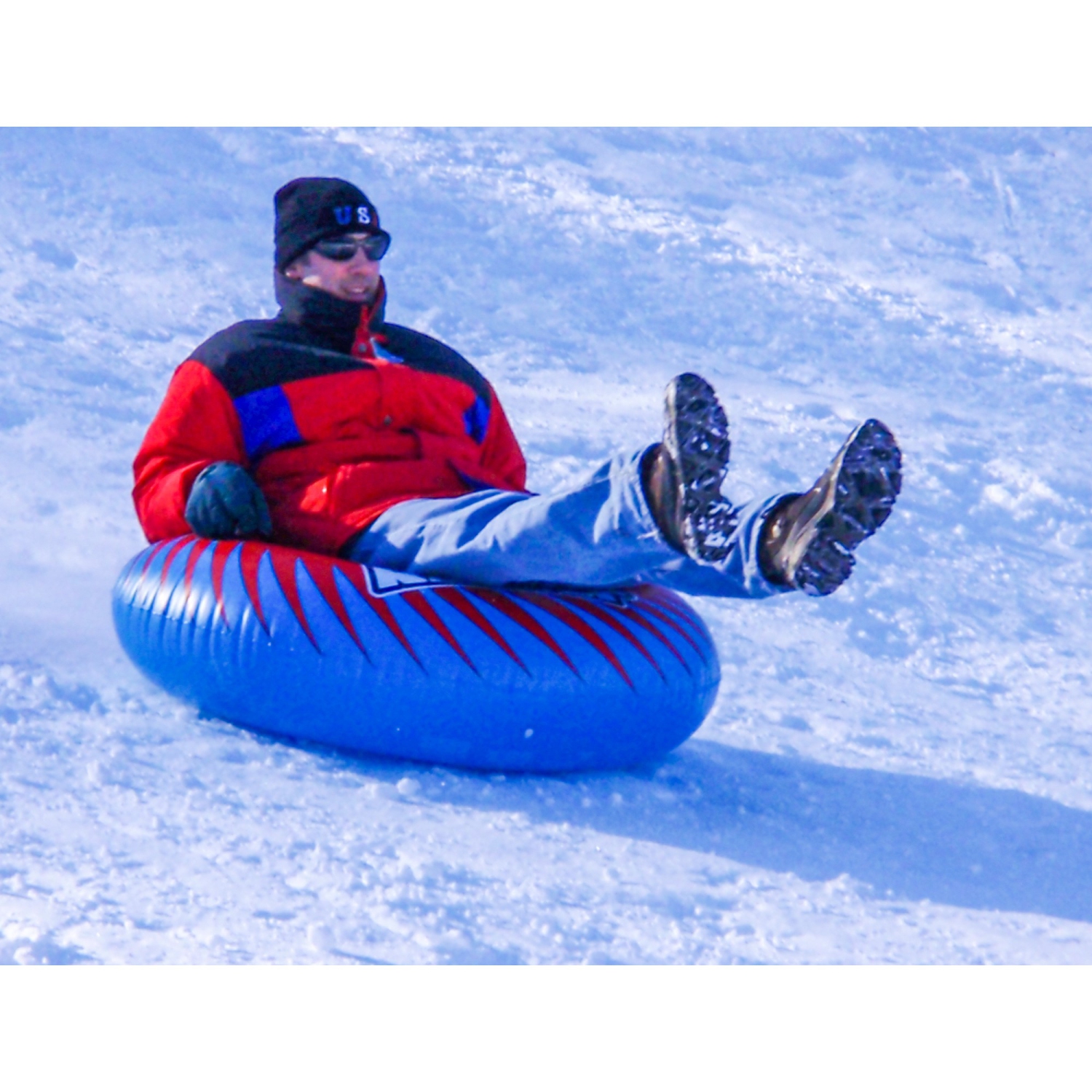 48-Inch Inflatable Red and Blue Radster Swimming Pool or Snow Tube