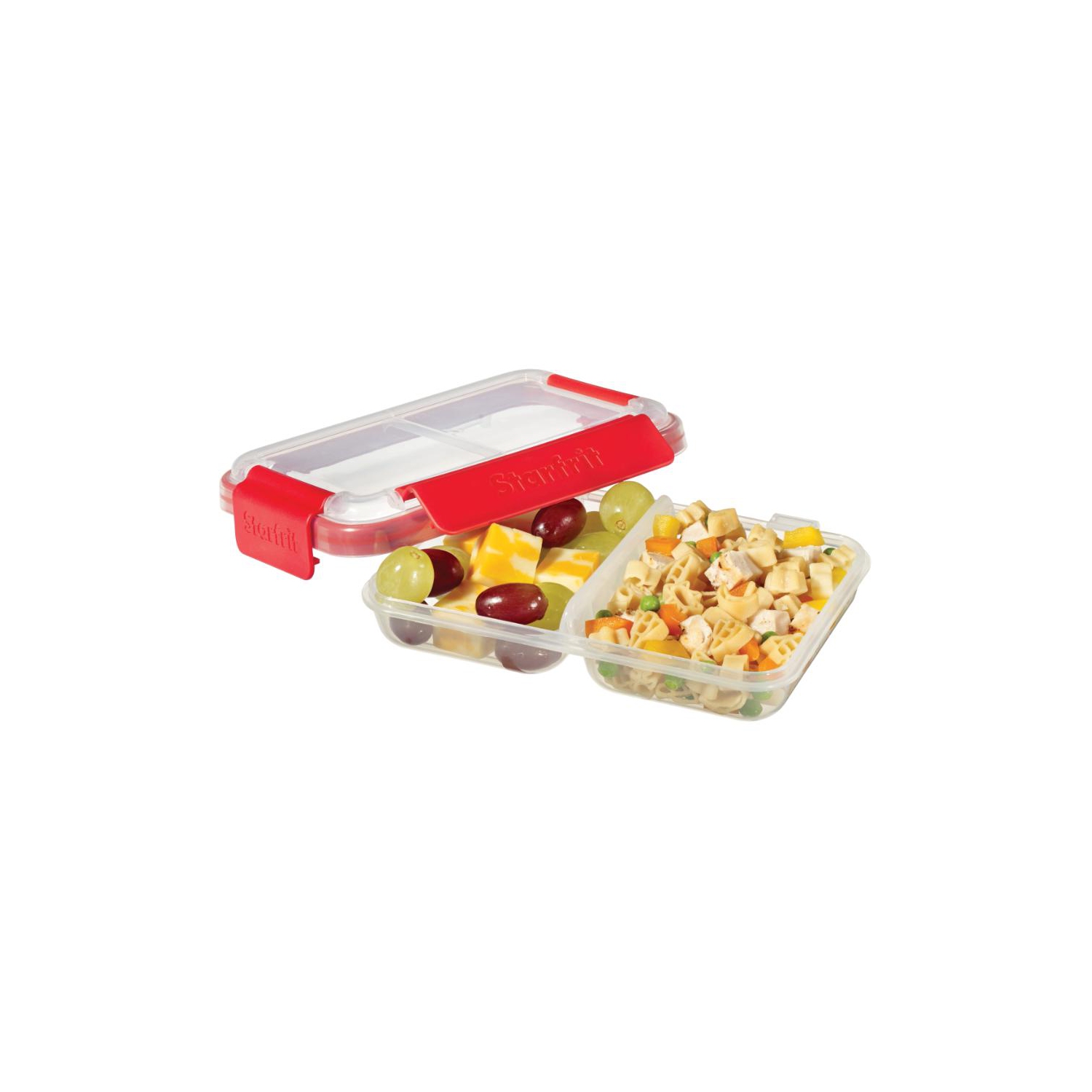 Contenant rectangulaire Easy Lunch, à 2 compartiments, 473 mL