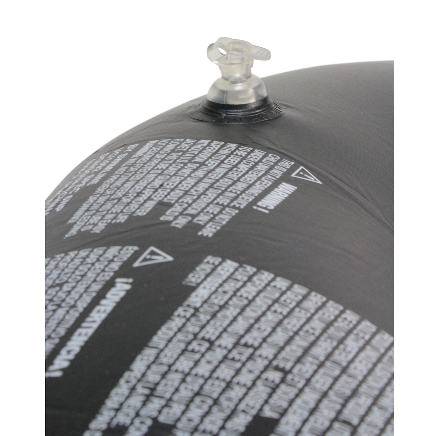 Flotteur gonflable en forme de monstre, noir et blanc, 36 po