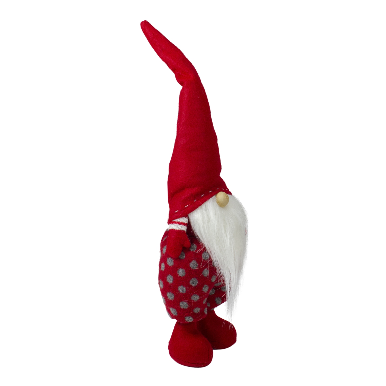 16" Red and White Standing Santa Gnome Christmas Figurine
