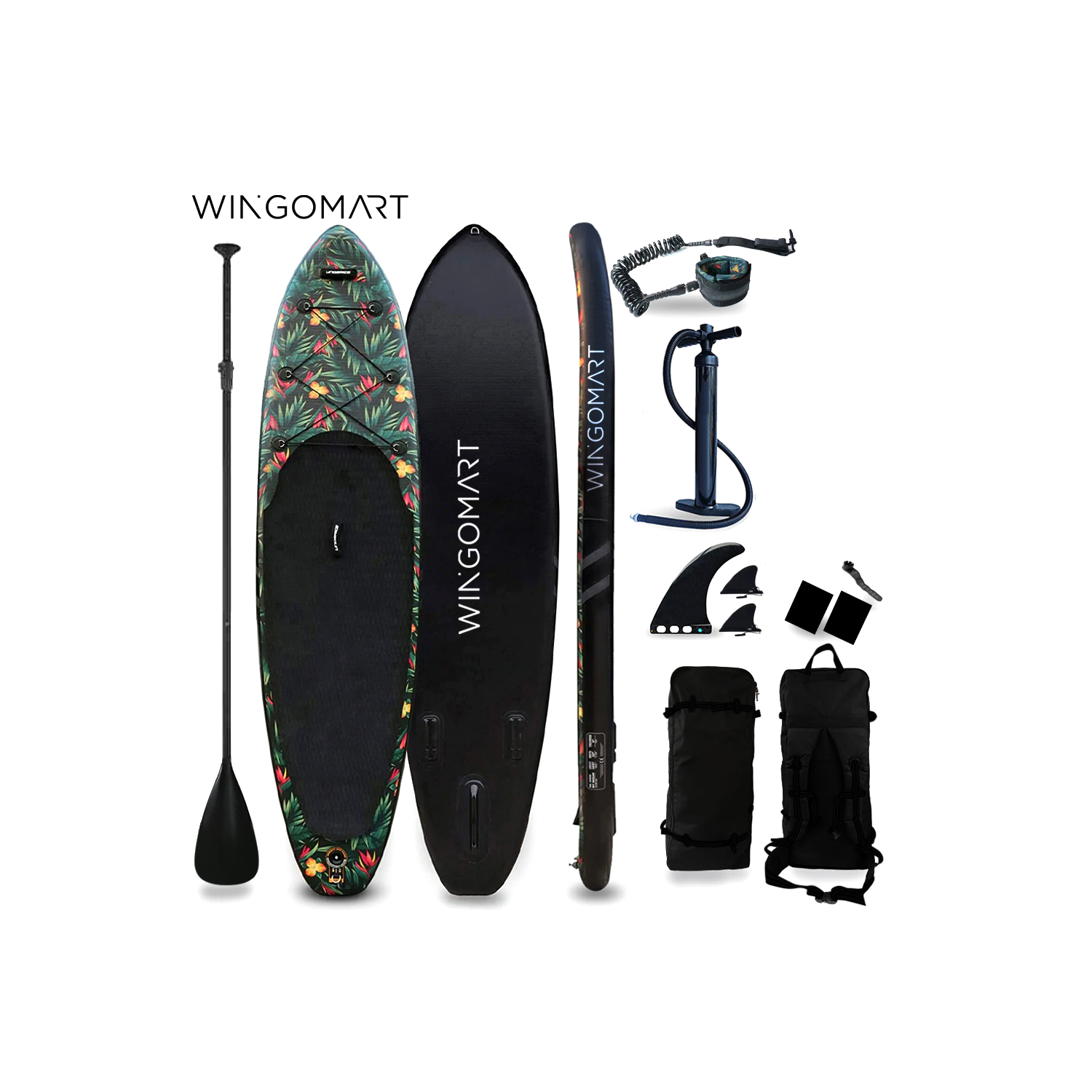 WINGOMART 10.7FT Inflatable Stand up Paddle Board W/ Premium