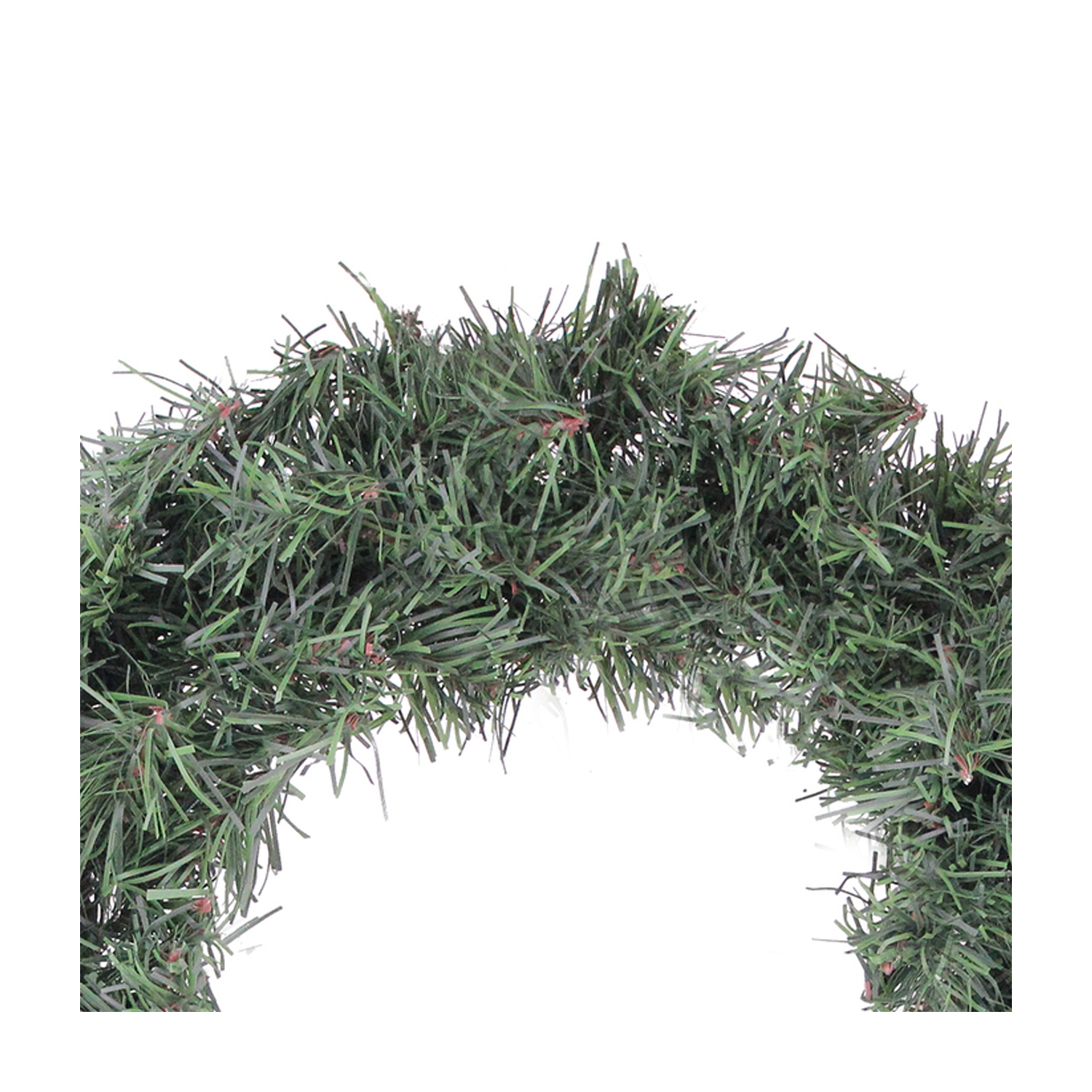 Mini couronne de Noël artificielle en pin canadien, 12 po, sans lumières