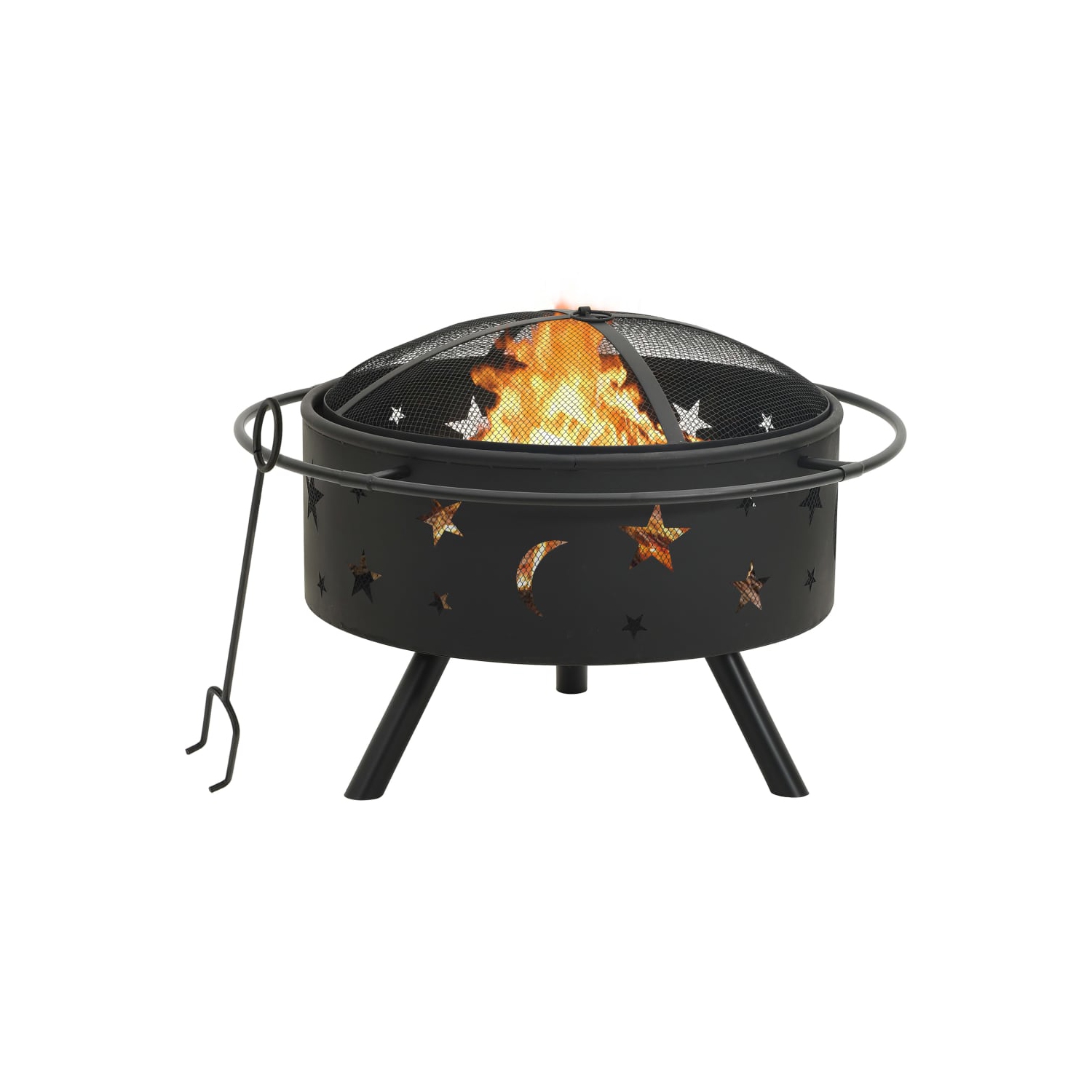 Foyer à bois VIDAXL avec tisonnier 29,9XXL en acier