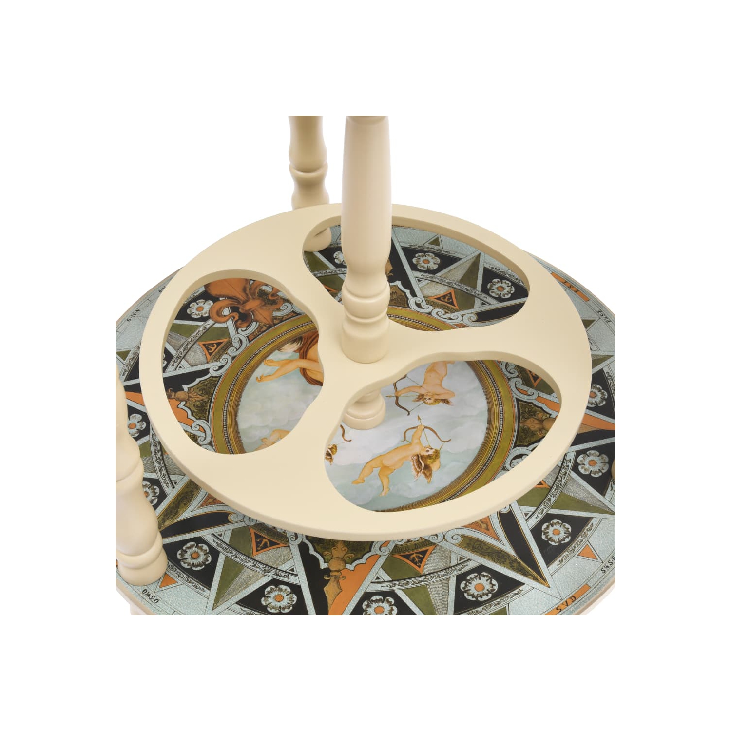 vidaXL Globe Bar Wine Stand Eucalyptus Wood Blue