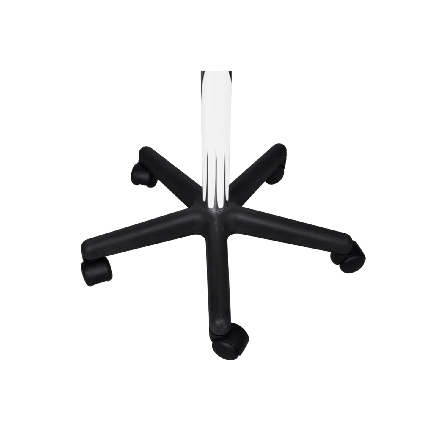 vidaXL Office Stool White Faux Leather